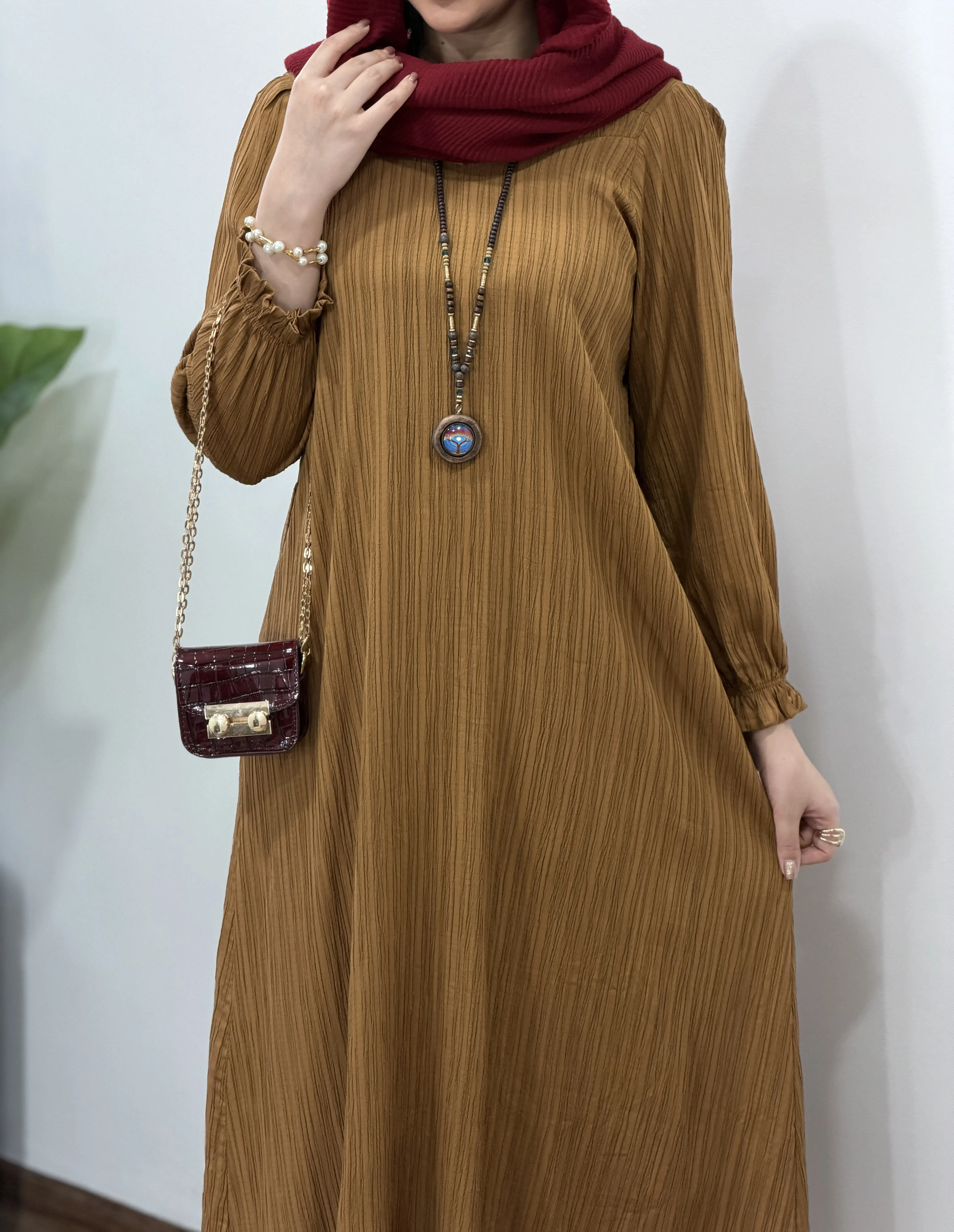 پیراهن مانتویی آوا (ایراددار)